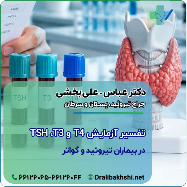 تفسیر آزمایش TSH ،T3 و T4 در بیماران تیروئید و گواتر؛ و چه زمانی نیاز به جراحی دارند؟